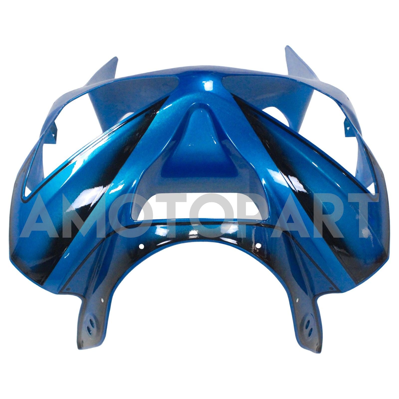 Amotopart 2003-2004 Kawasaki ZX6R 636 Kit de carénage de requin bleu