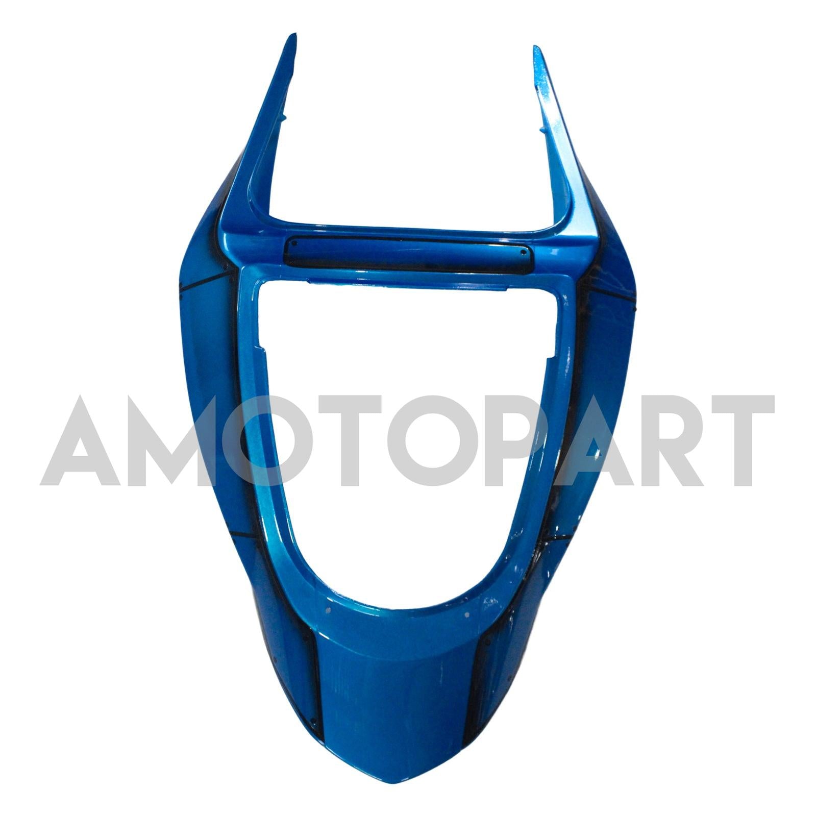 Amotopart 2003-2004 Kawasaki ZX6R 636 Kit de carénage de requin bleu