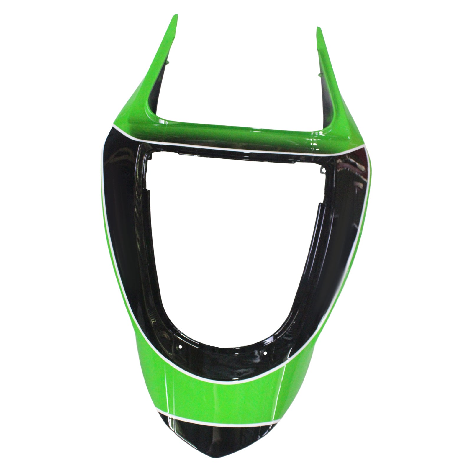 Amotopart 2003-2004 Kawasaki ZX6R 636 Black Green Fairing Kit