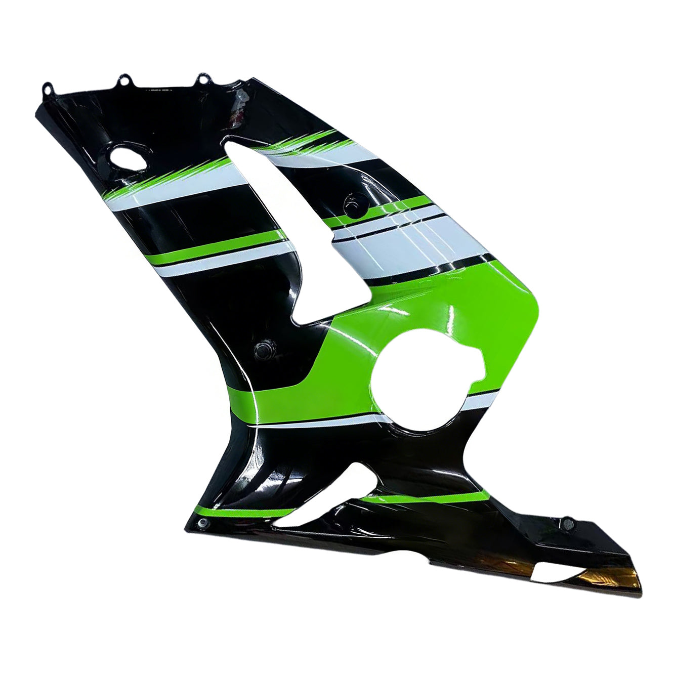 Amotopart 2003-2004 ZX6R 636 Kawasaki Green&Black Style2 Fairing Kit