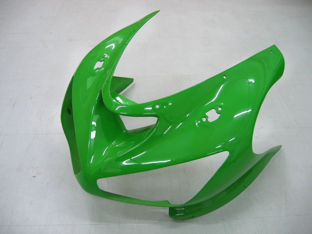 Amotopart 2005-2006 Kawasaki ZX6R 636 Black Green Fairing Kit