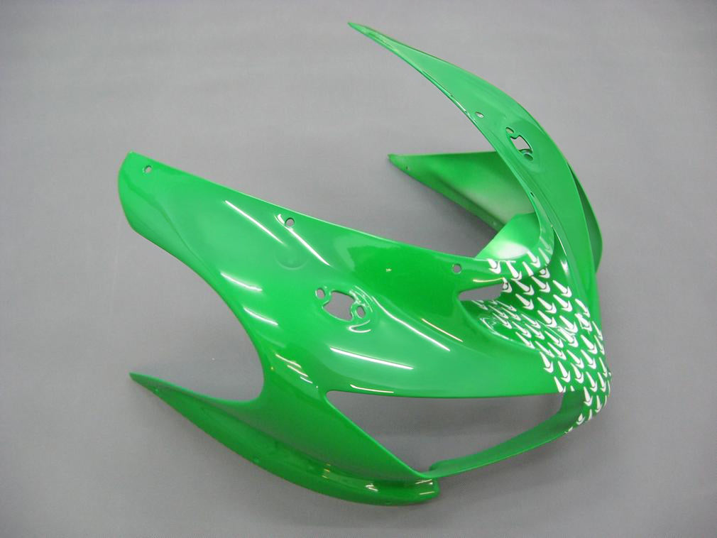 Amotopart 2005–2006 Kawasaki ZX6R 636 Schwarz & Grünes Verkleidungsset