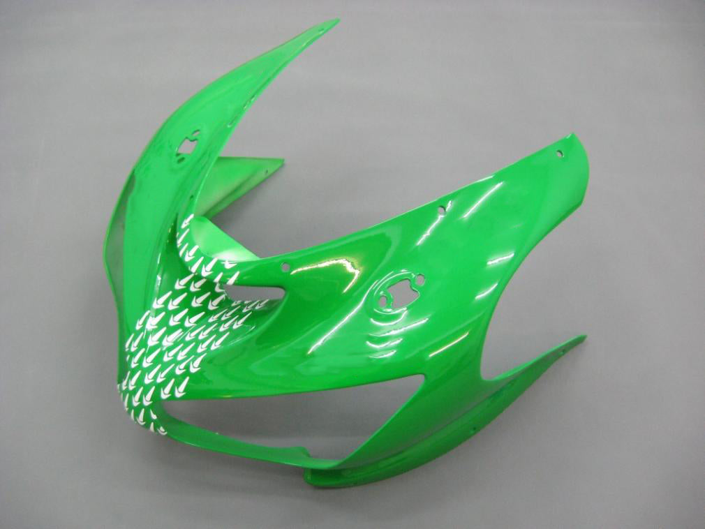Amotopart 2005–2006 Kawasaki ZX6R 636 Schwarz & Grünes Verkleidungsset