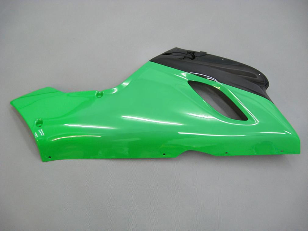Amotopart 2005–2006 Kawasaki ZX6R 636 Schwarz & Grünes Verkleidungsset