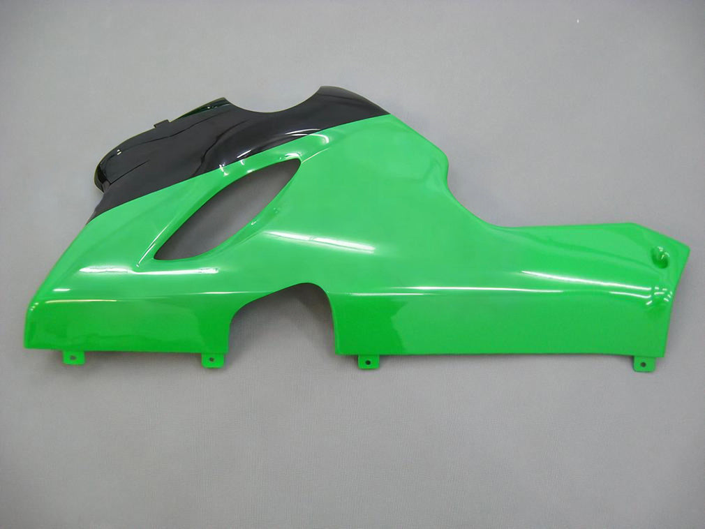 Amotopart 2005–2006 Kawasaki ZX6R 636 Schwarz & Grünes Verkleidungsset
