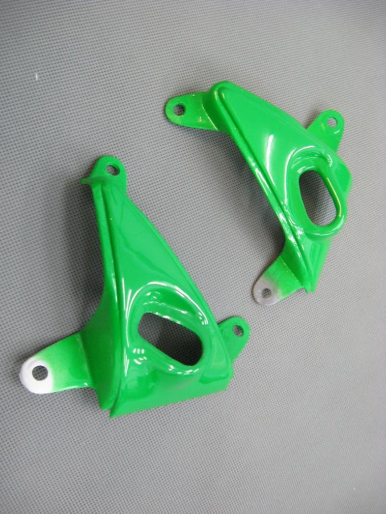 Amotopart 2005–2006 Kawasaki ZX6R 636 Schwarz & Grünes Verkleidungsset