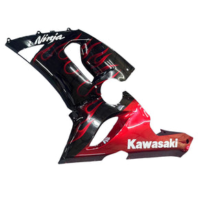 Amotopart 2005-2006 Kawasaki ZX6R 636 Black&Red Fairing Kit