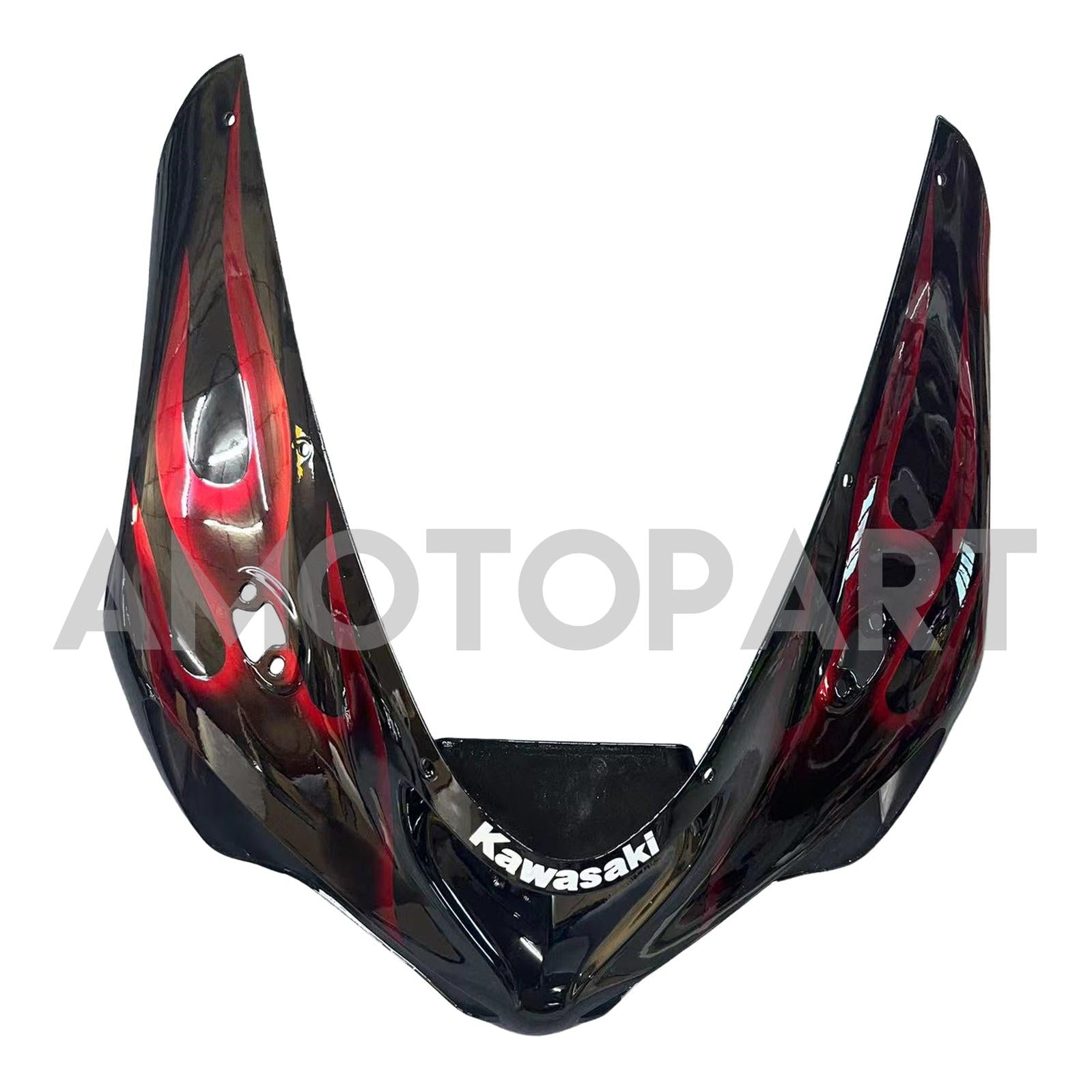 Amotopart 2005–2006 Kawasaki ZX6R 636, Schwarz&Rotes Verkleidungsset