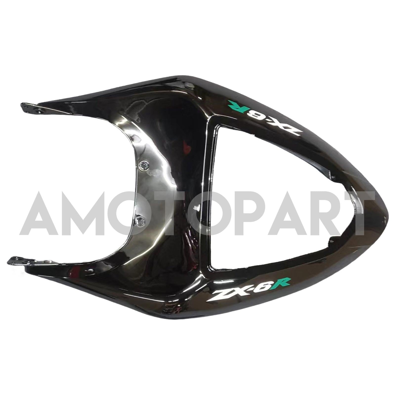 Amotopart 2005-2006 Kawasaki ZX6R 636 Fairing Green & Black Kit