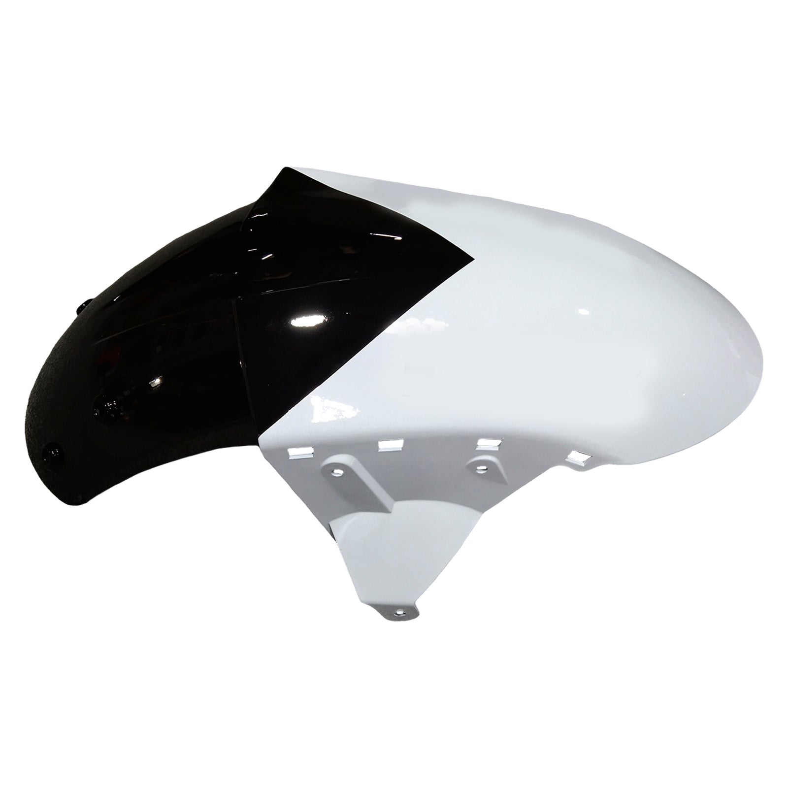 Amotopart 2005-2006 Kawasaki ZX6R 636 White Black Fairing Kit