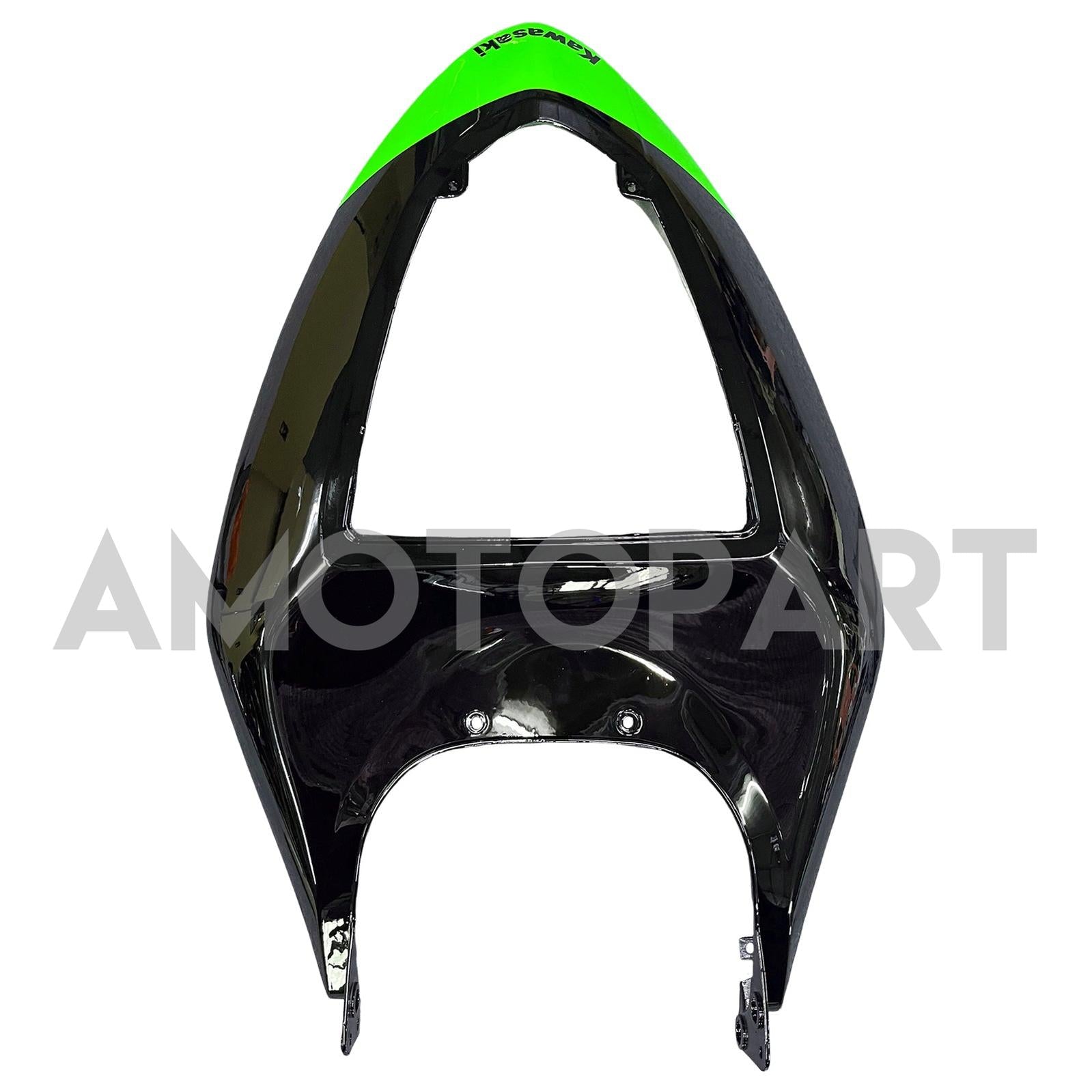 Amotopart 2005-2006 Kawasaki ZX6R 636 Black Green Fairing Kit