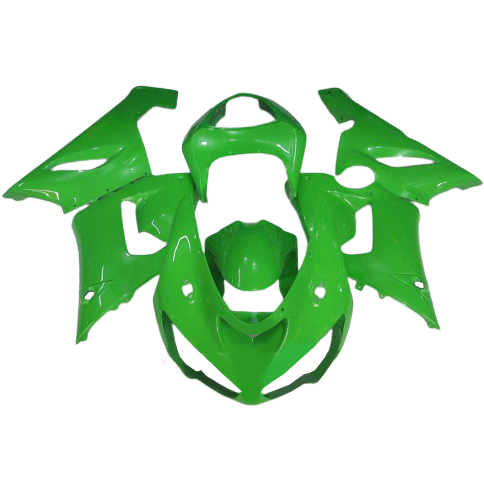 Amotopart 2005-2006 Kawasaki ZX6R 636 Rádií zelená souprava