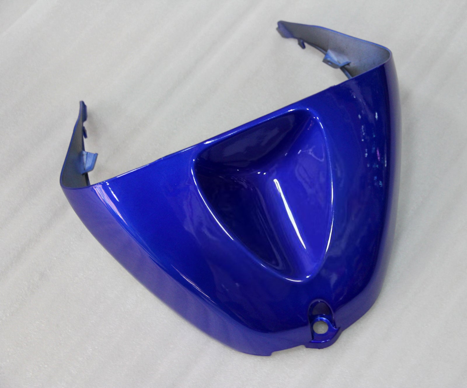 Amotopart 2005-2006 Kawasaki ZX6R 636 Kit de carénage bleu blanc
