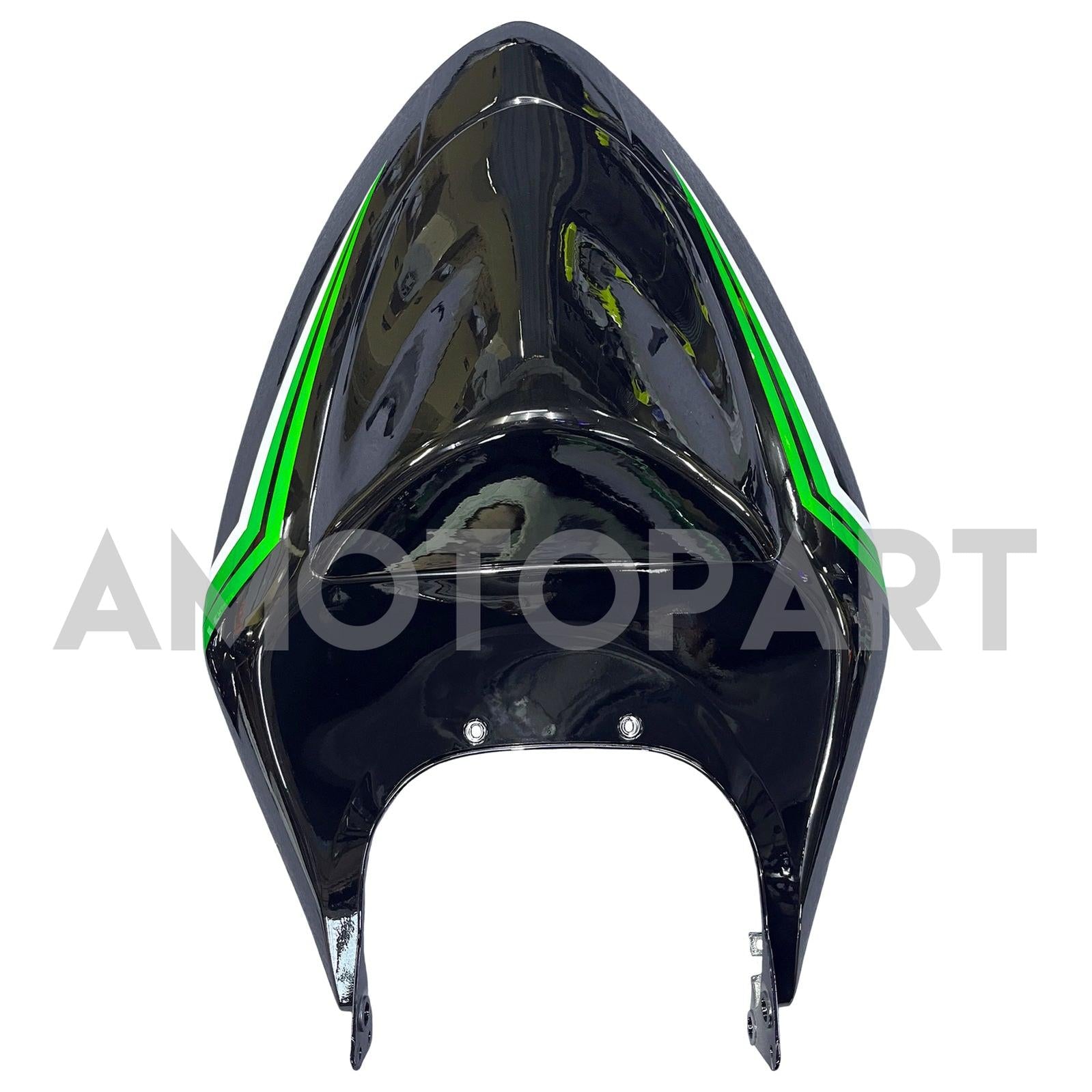 Amotopart 2005–2006 Kawasaki ZX6R 636, Schwarz&Grünes Style1-Verkleidungskit