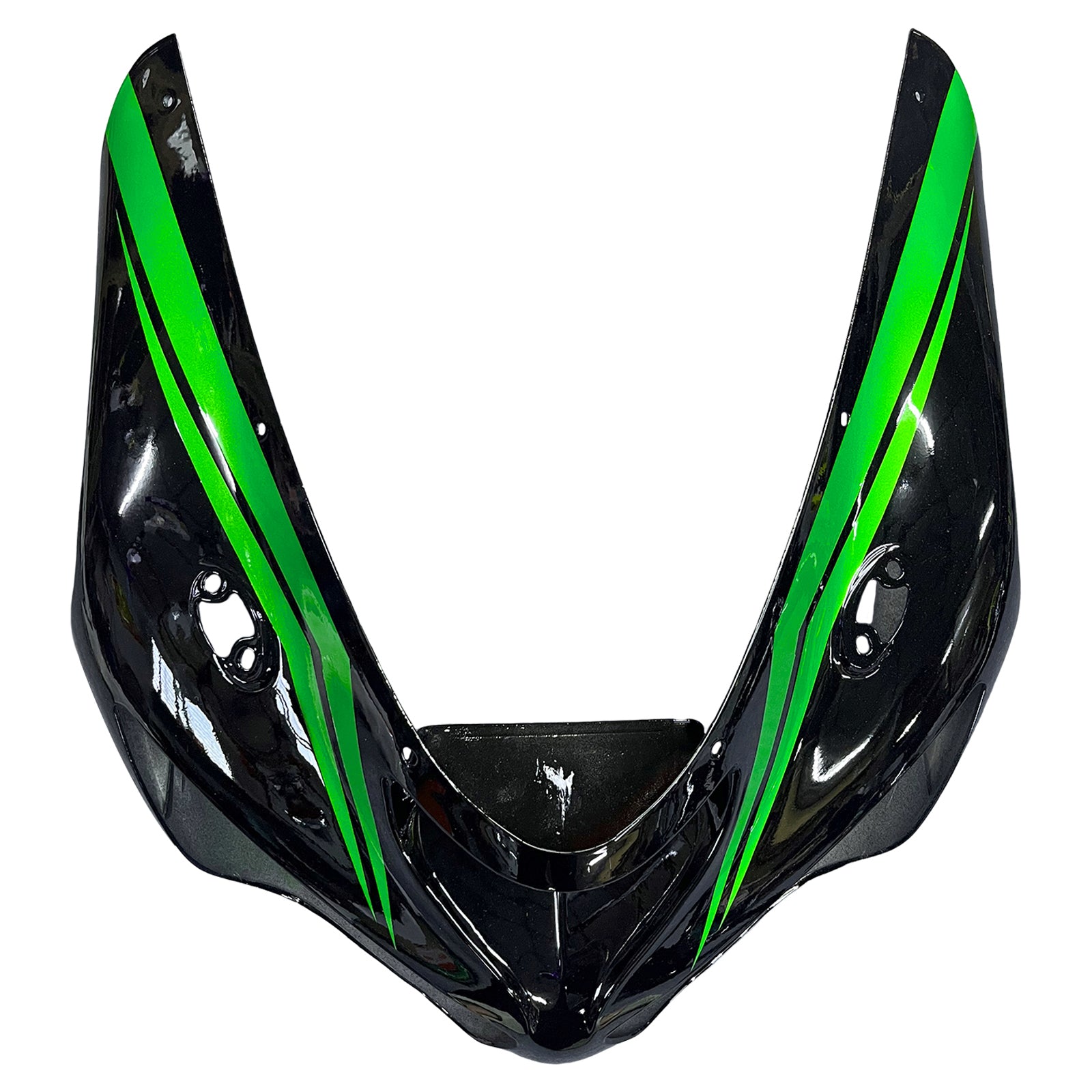 Amotopart 2005-2006 Kawasaki ZX6R 636 Black & Green Style1 Fairing Kit