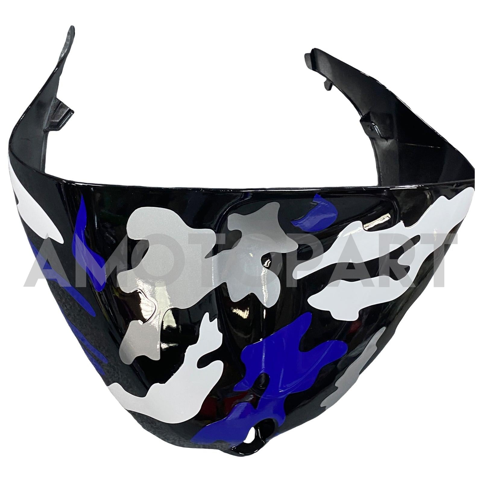 Amotopart 2005-2006 Kawasaki ZX6R 636 Blue&White Camouflage Fairing Kit