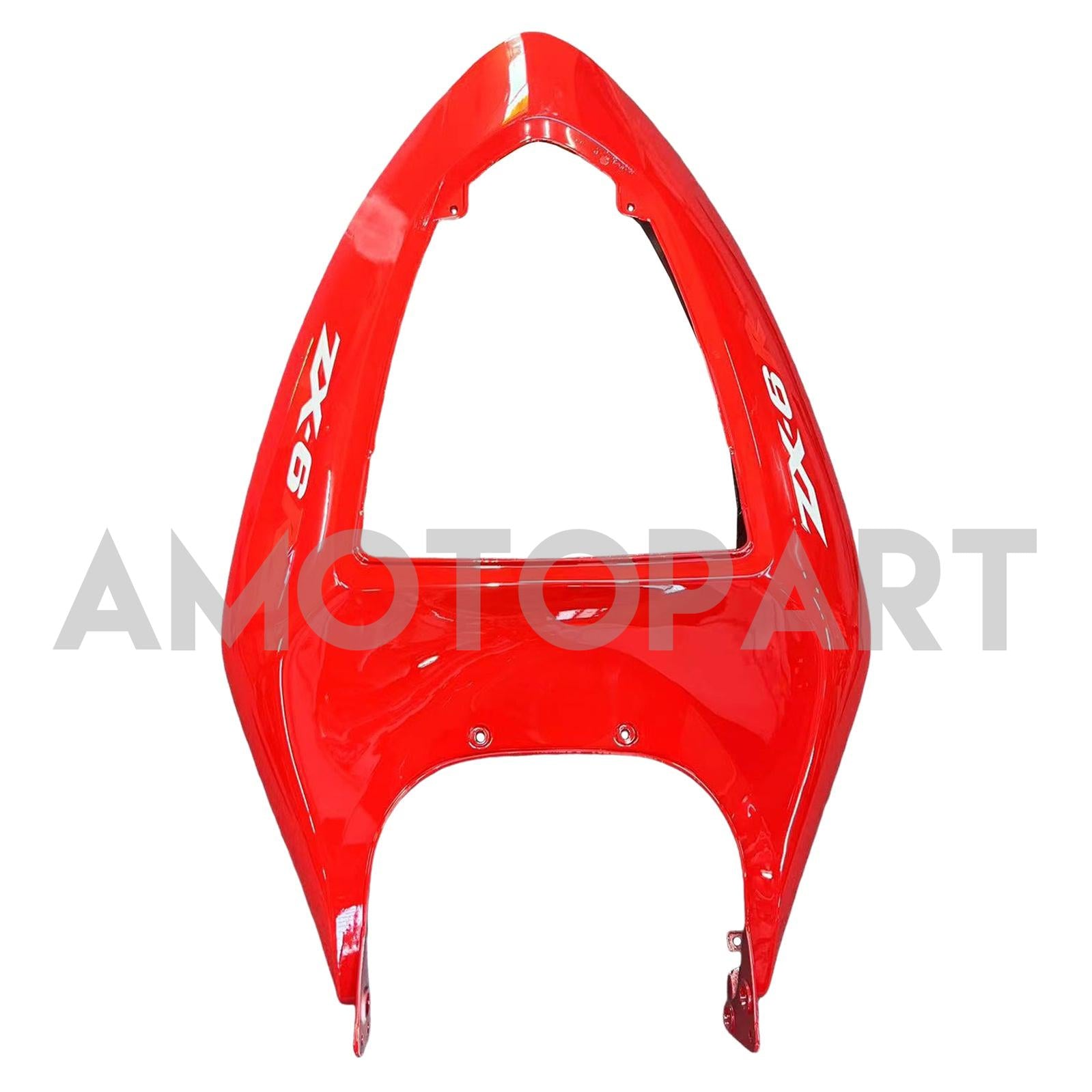 Amotopart 2005-2006 Kawasaki ZX6R 636 Red & Black Fairing Kit