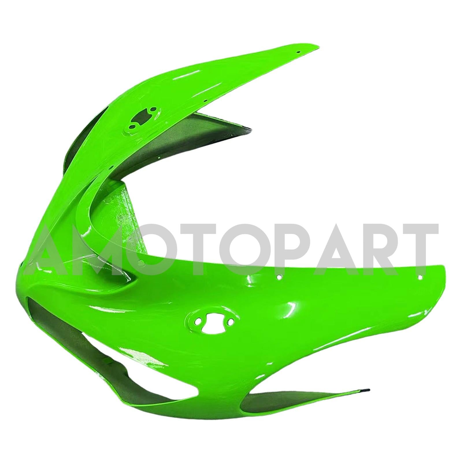 Amotopart 2005-2006 Kawasaki ZX6R 636 Noir&Kit de carénage Green Style2