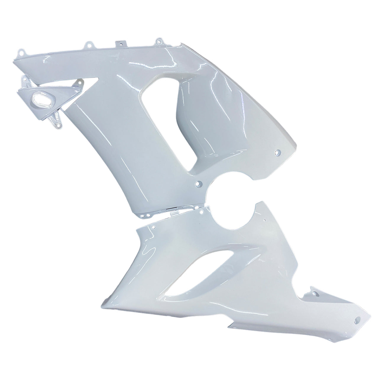 Amotopart Kawasaki 2005-2006 ZX6R 636 White Fairing Kit