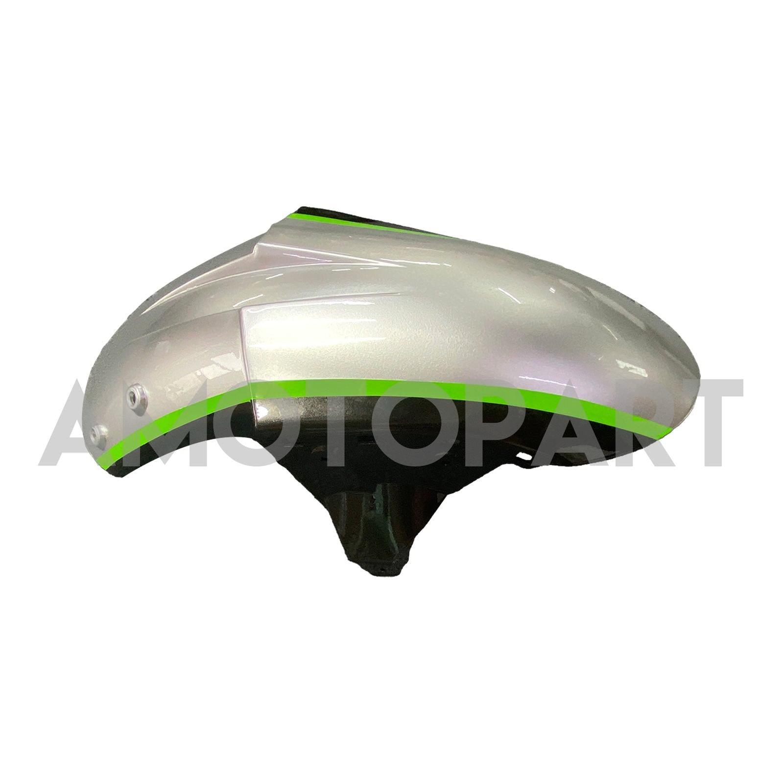 Amotopart Kawasaki 2005-2006 ZX6R 636 Red & Green Line Black Fairing Kit