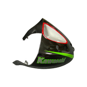 Amotopart Kawasaki 2005–2006 ZX6R 636 Red &amp; Green Line Black Verkleidungsset