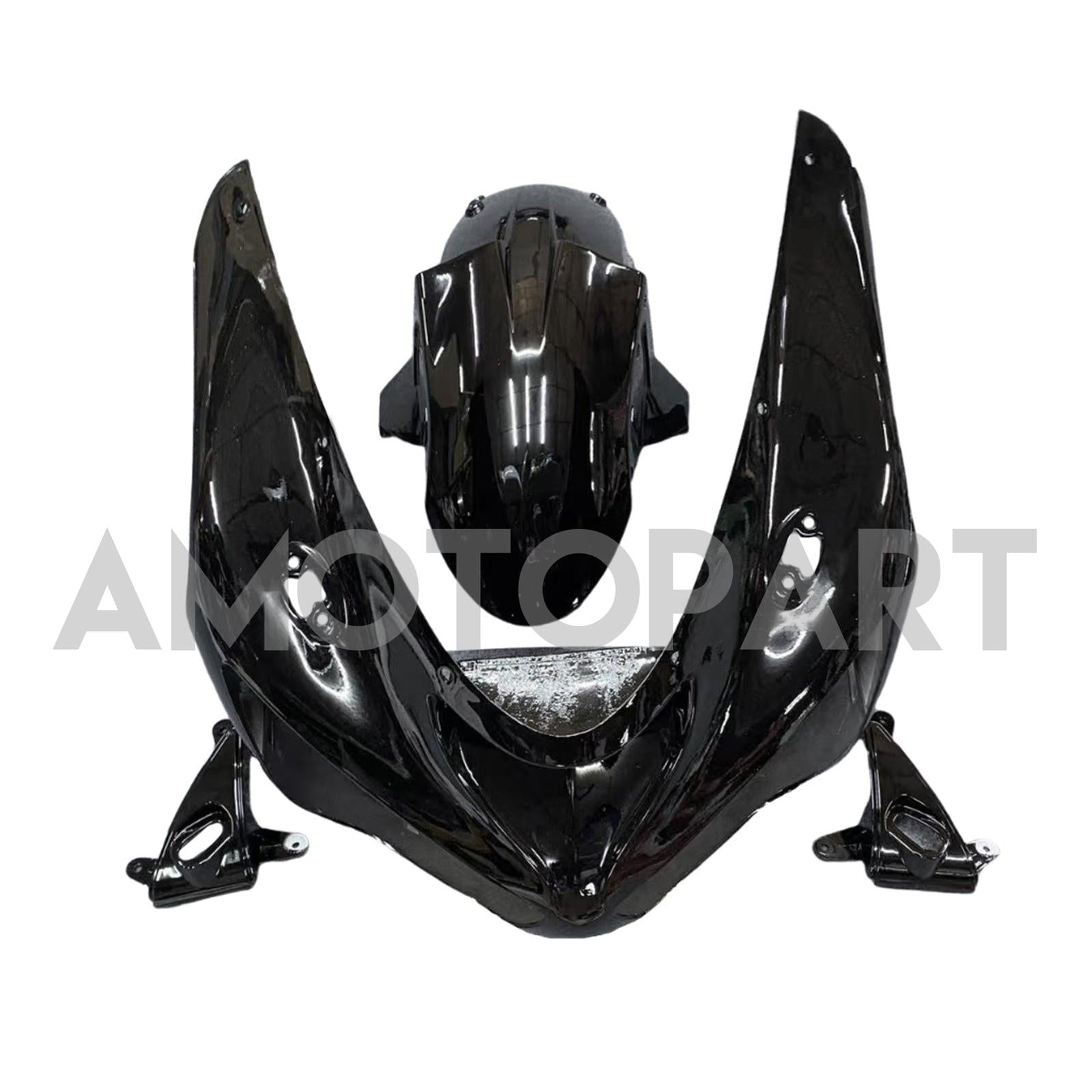 Amotopart Kawasaki 2005-2006 ZX6R 636 Black Fairing Zestaw