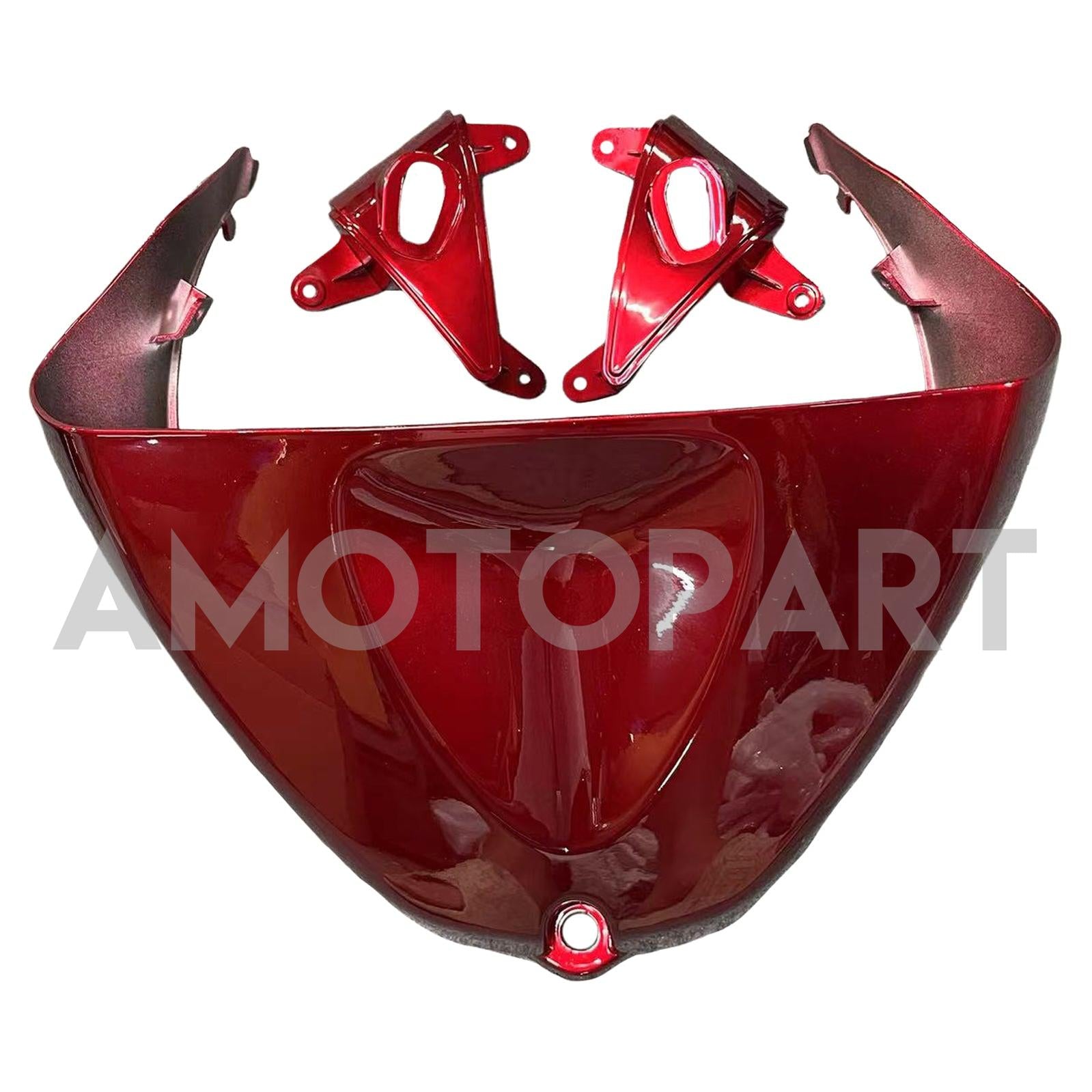 Amotopart Kawasaki 2005-2006 ZX6R 636 Red Black Fearing Kit