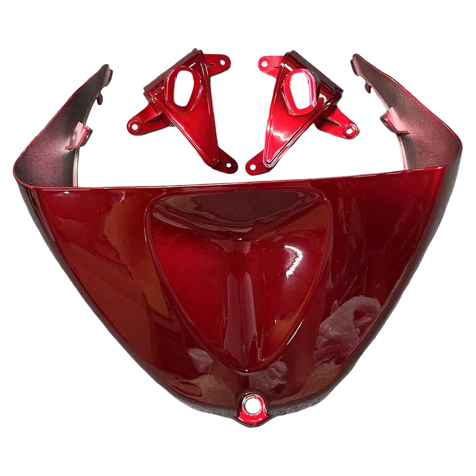 Amotopart Kawasaki 2005-2006 ZX6R 636 Red Black Fairing Kit