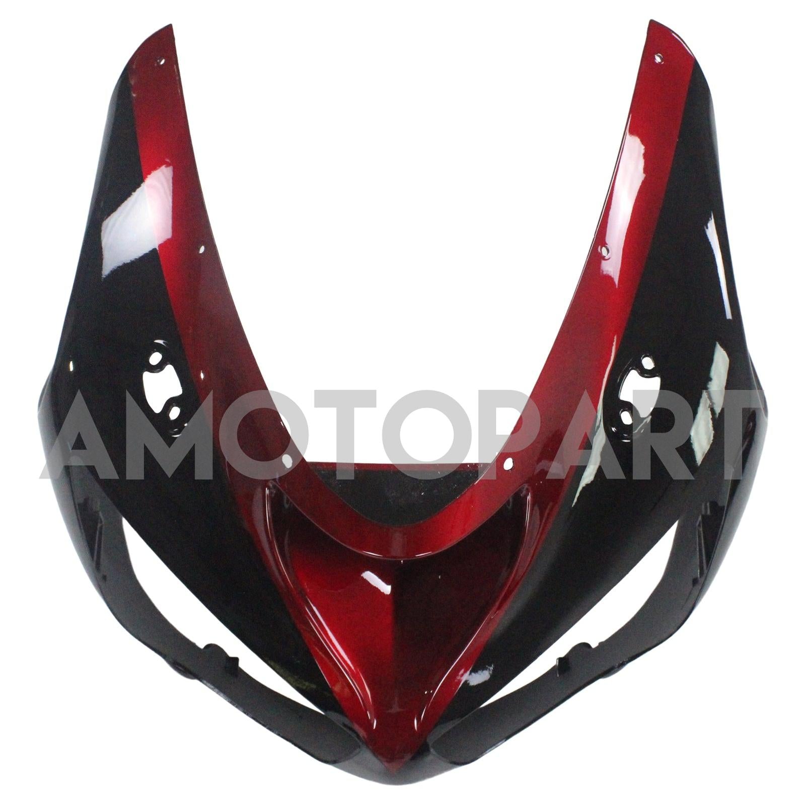 Amotopart Kawasaki 2005-2006 ZX6R 636 Schwarzes Rotverkleidungskit