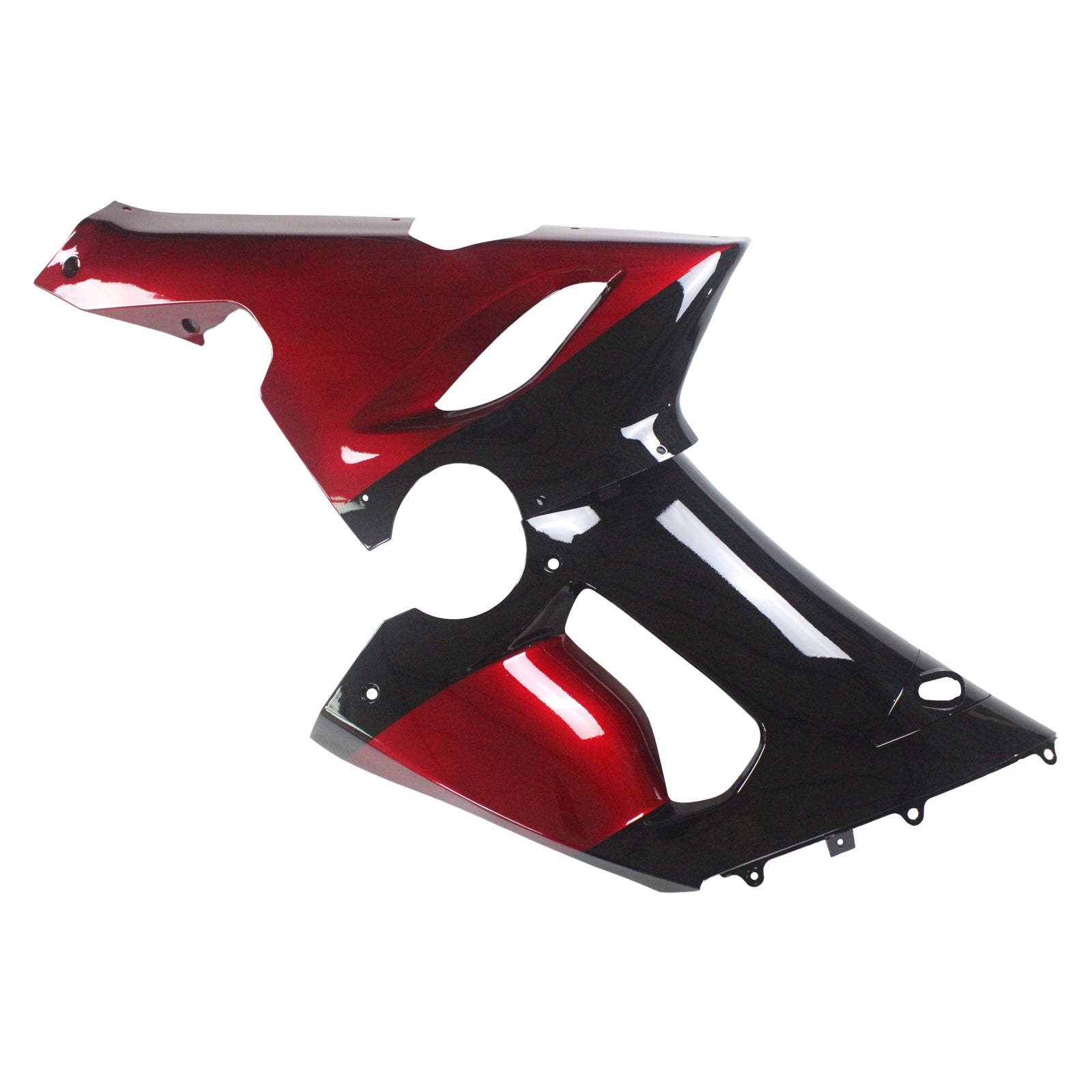 Amotopart Kawasaki 2005-2006 ZX6R 636 Kit de carénage noir rouge