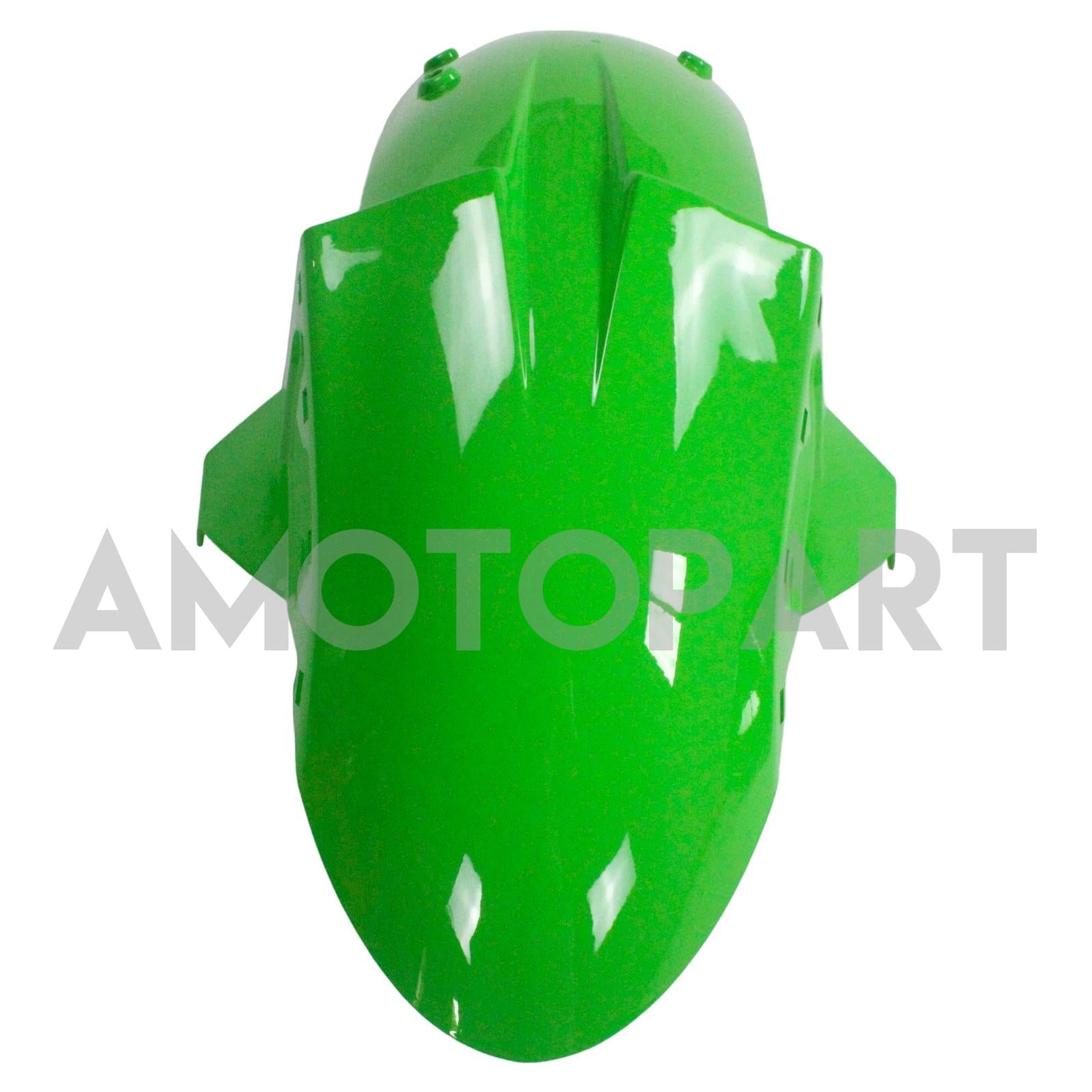 Amotopart Kawasaki 2005-2006 ZX6R 636 Green Black Fairing Kit
