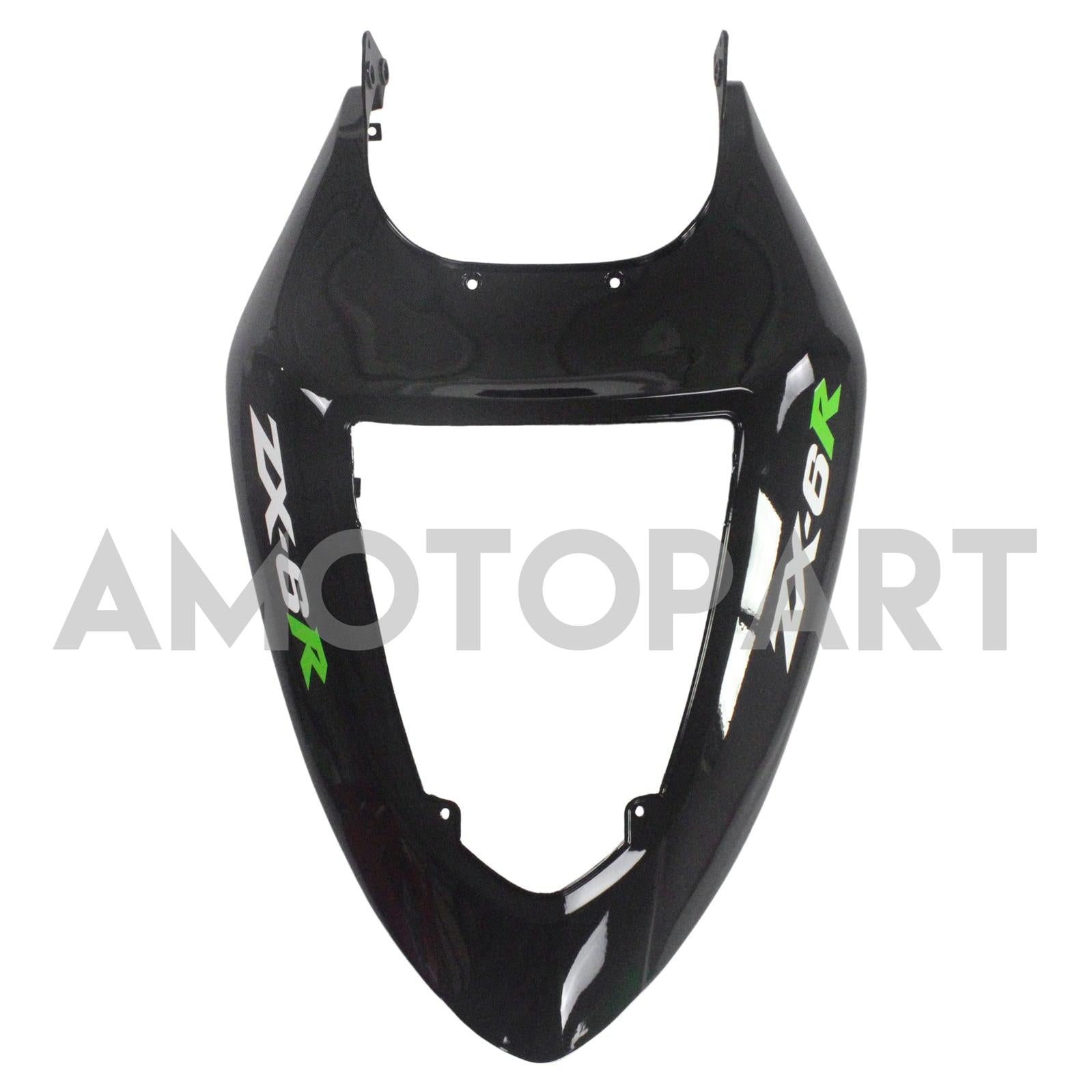 Amotopart Kawasaki 2005-2006 ZX6R 636 Green Black Fairing Kit
