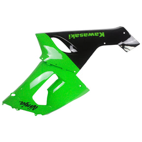 Amotopart Kawasaki 2005-2006 ZX6R 636 Green Black Fairing Kit