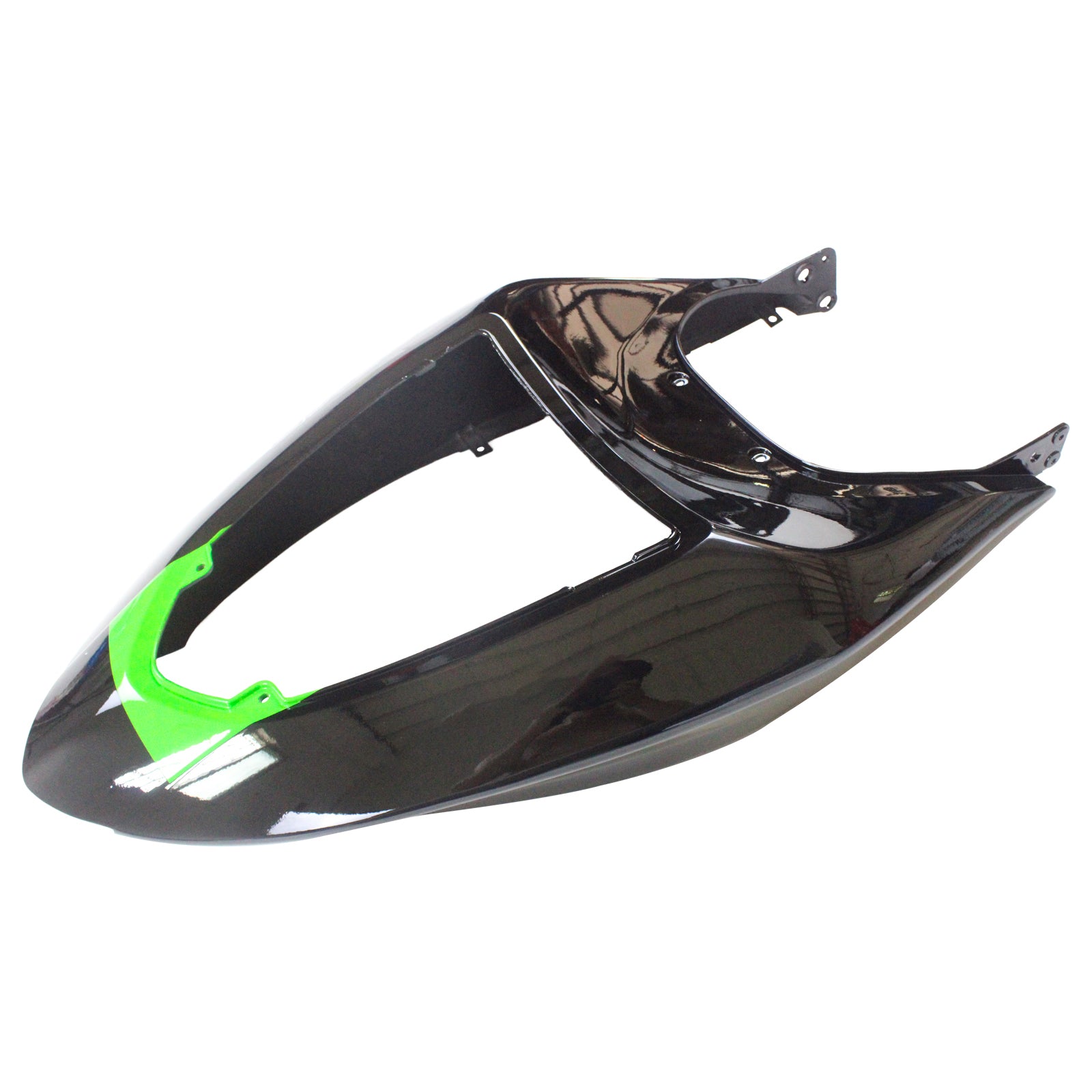 Amotopart Kawasaki 2005-2006 ZX6R 636 Black Mix Green Fairing Kit
