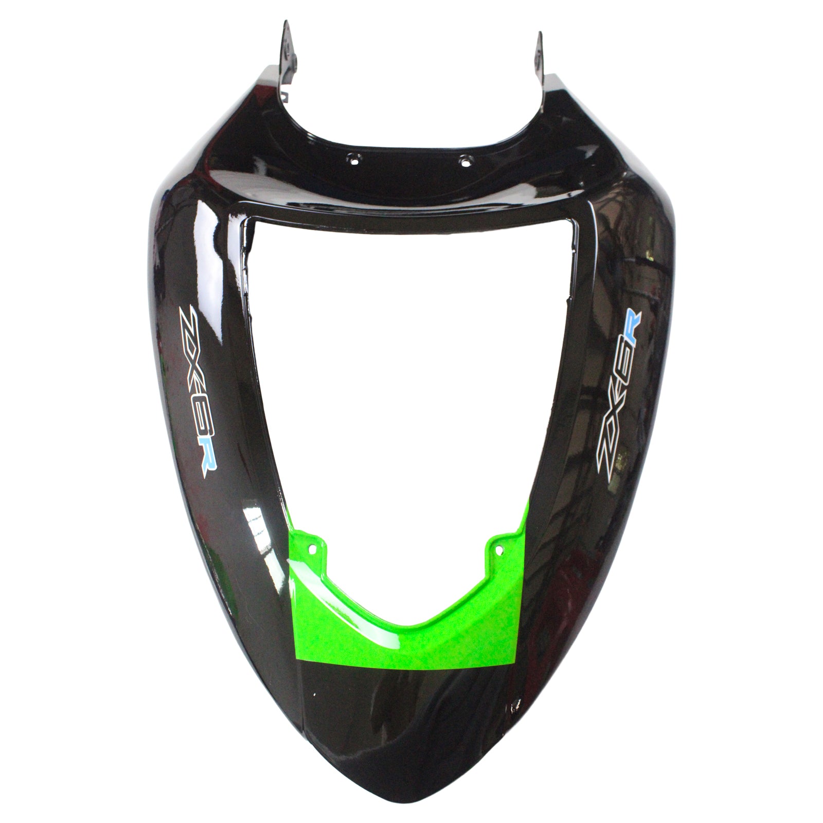 Amotopart Kawasaki 2005-2006 ZX6R 636 Black Mix Green Fairing Kit