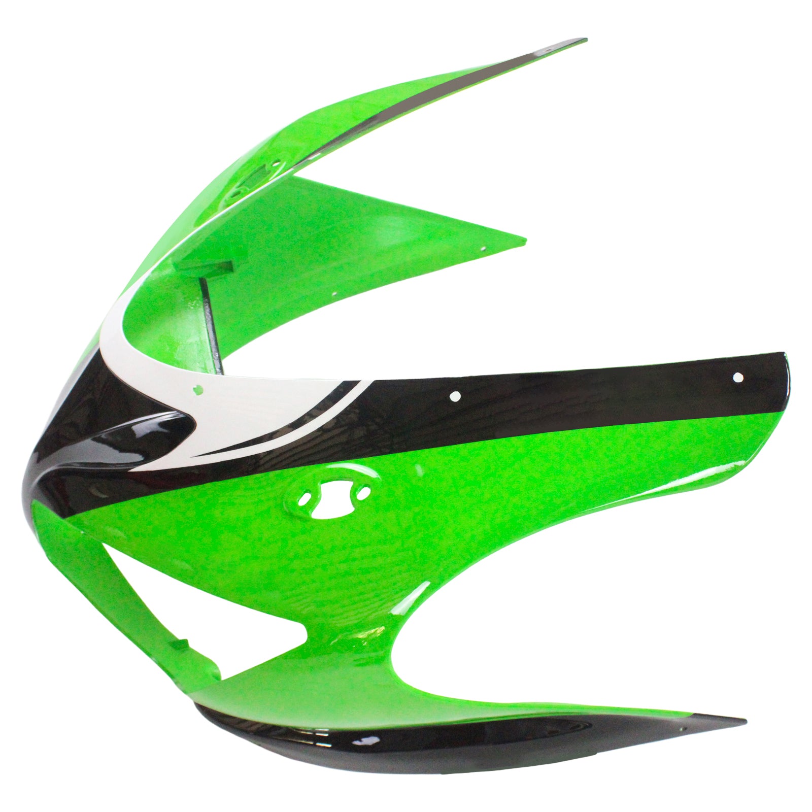 Amotopart Kawasaki 2005-2006 ZX6R 636 Black Mix Green Fairing Kit