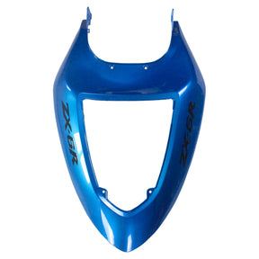 Amotopart Verkleidungsset für Kawasaki 2005–2006 ZX6R 636, glänzendes Blau