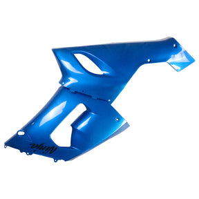 Amotopart Verkleidungsset für Kawasaki 2005–2006 ZX6R 636, glänzendes Blau