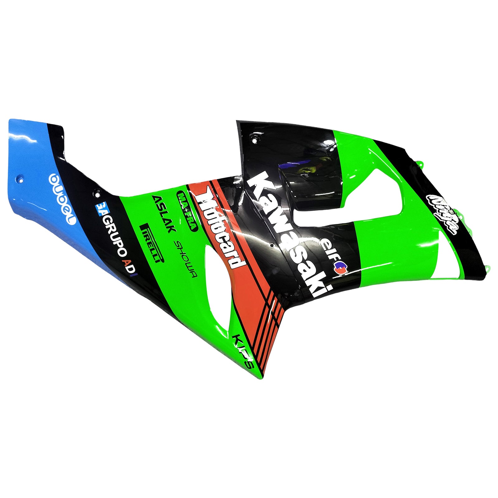 Amotopart Kawasaki 2005-2006 ZX6R 636 Black Colorful Fairing Kit