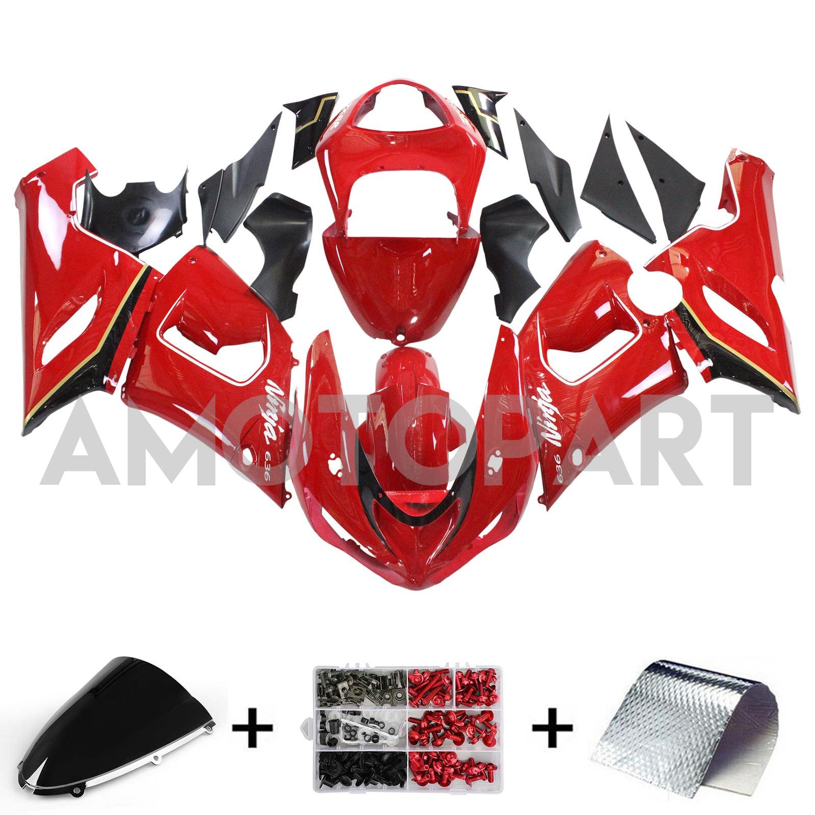 AMOTOPART KAWASAKI 2005-2006 ZX6R 636 RODE KUIST KIT