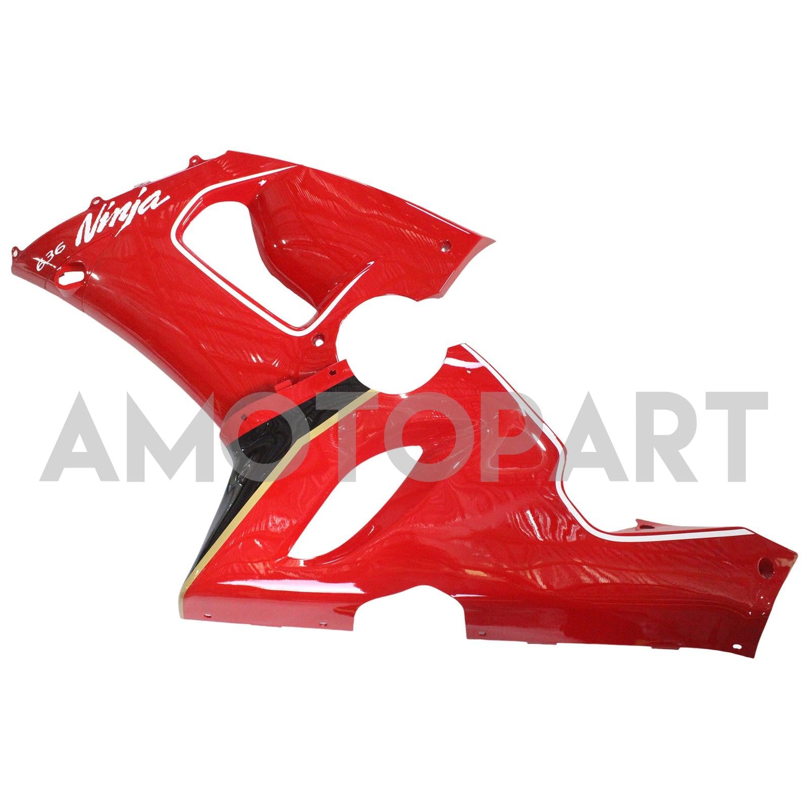 Amotopart Kawasaki 2005-2006 ZX6R 636 Red Fairing Kit