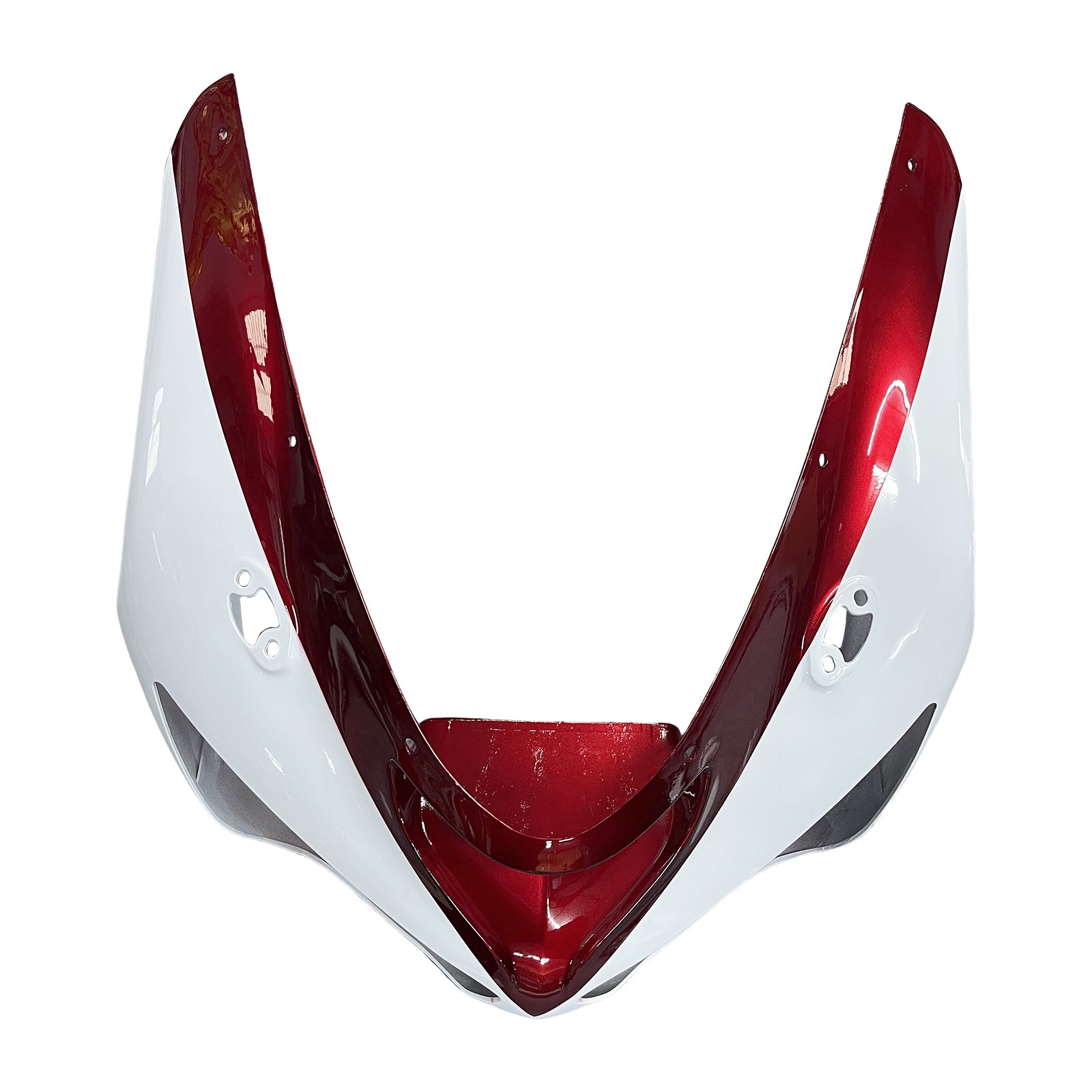 Amotopart Verkleidungsset für Kawasaki 2005–2006 ZX6R 636, Weiß, Rot