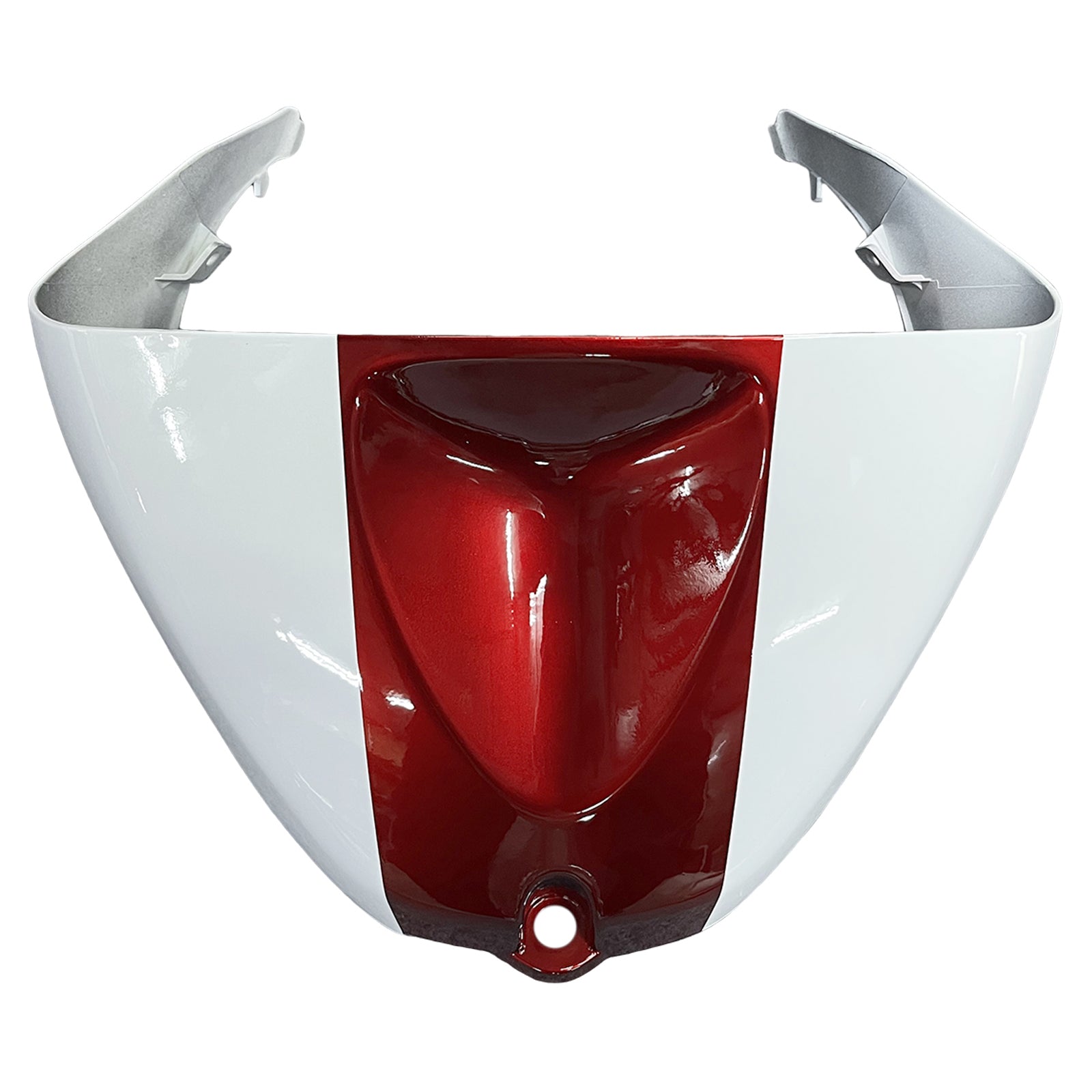 Amotopart Verkleidungsset für Kawasaki 2005–2006 ZX6R 636, Weiß, Rot