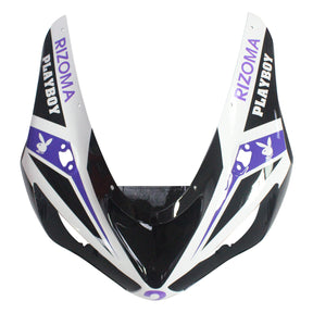 Amotopart Kawasaki 2005-2006 ZX6R 636 Black White Playboy Fairing Kit