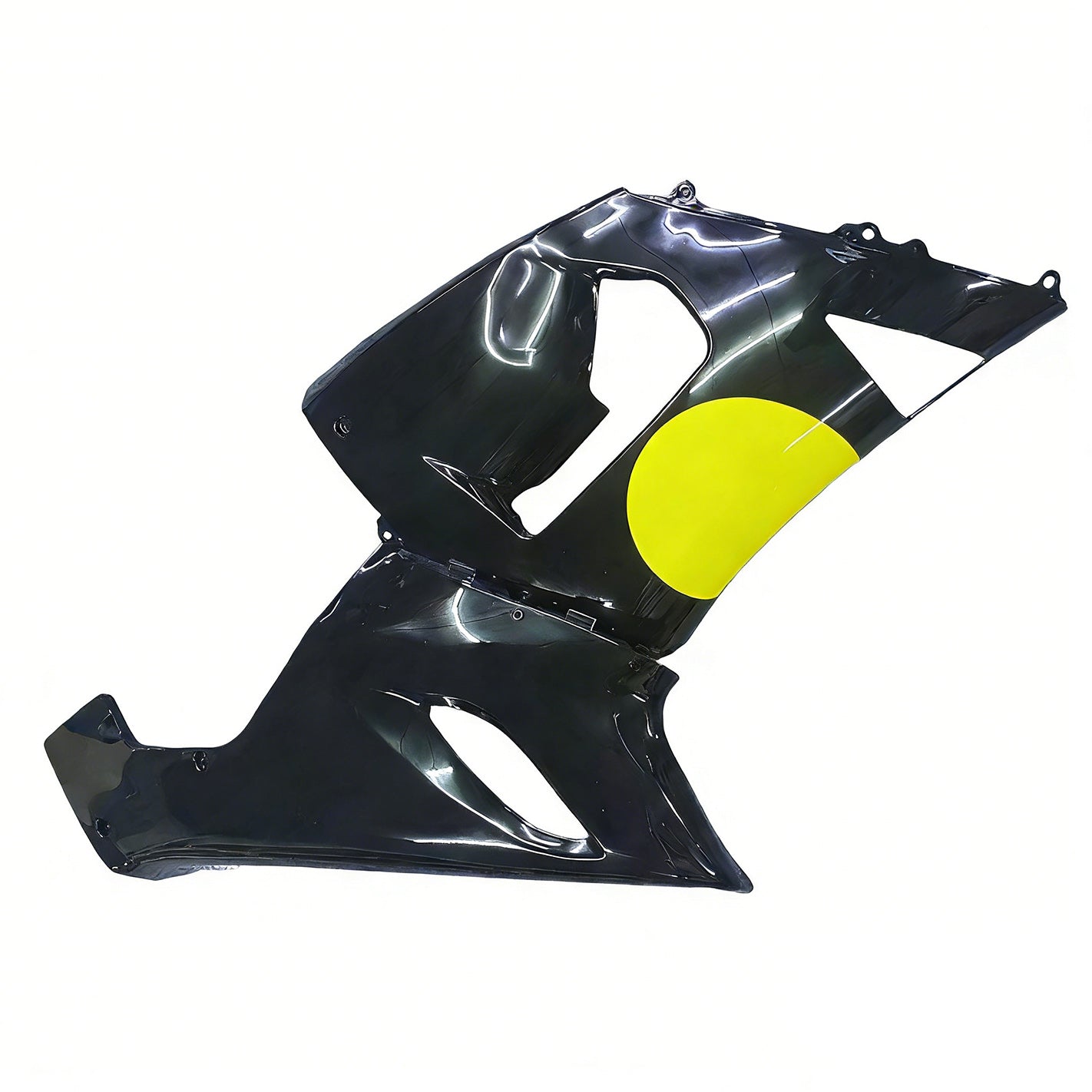 Amotopart 2005-2006 Kawasaki ZX6R 636 Glossy Black Red Yellow Fairing Kit
