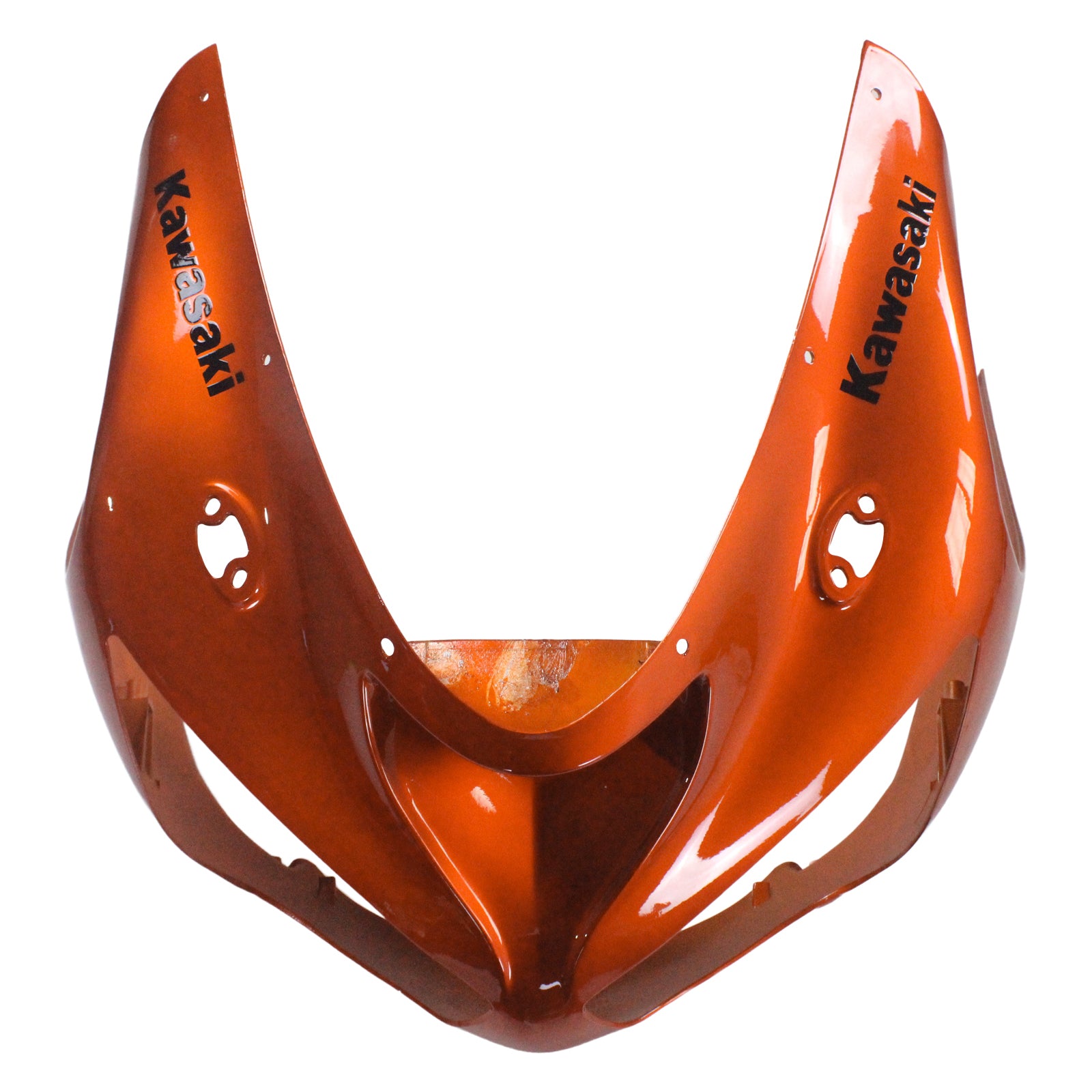 Amotopart Verkleidungsset für Kawasaki 2005–2006 ZX6R 636, Schwarz-Orange-Mix