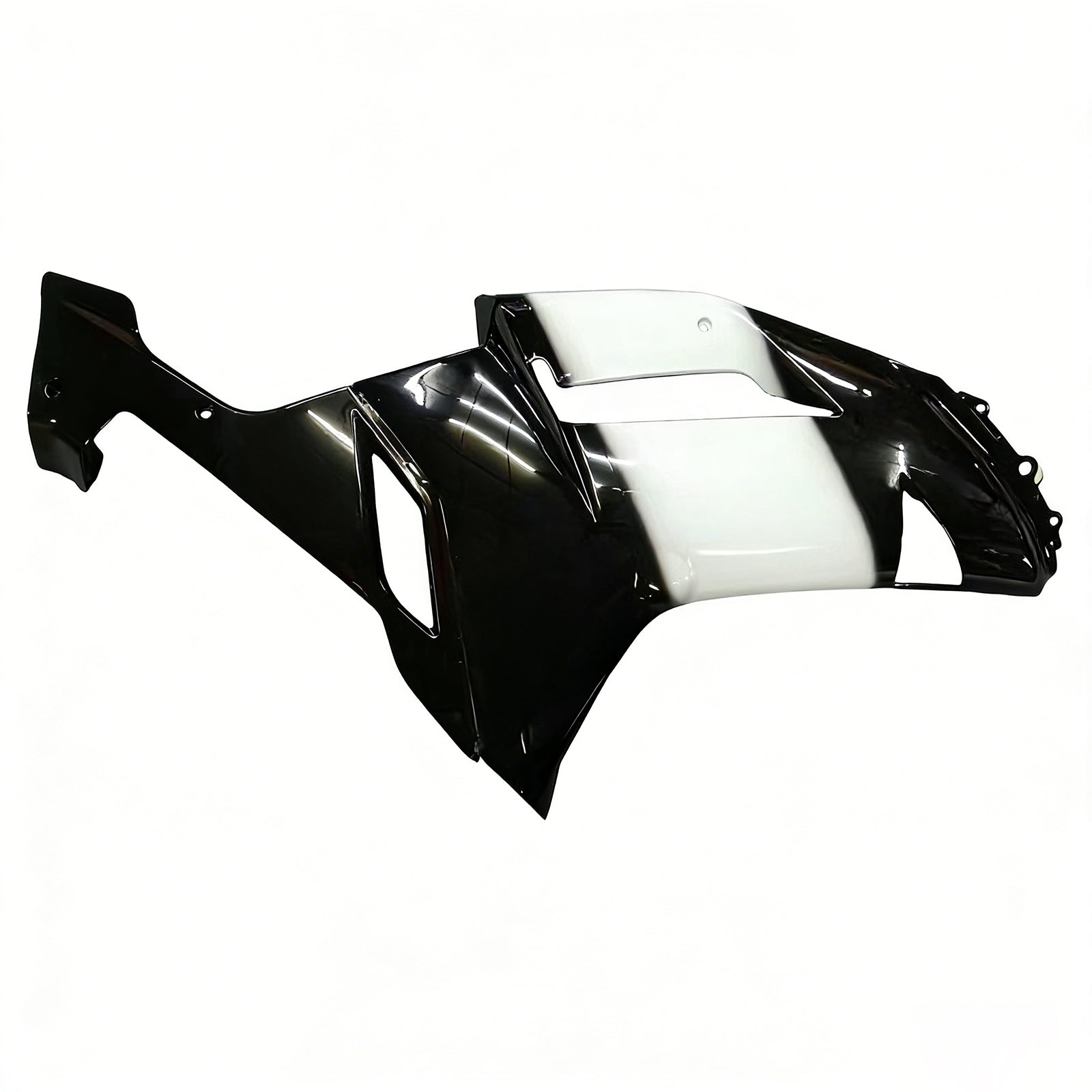 Amotopart 2007-2008 Kawasaki ZX6R 636 Black White Fairing Kit