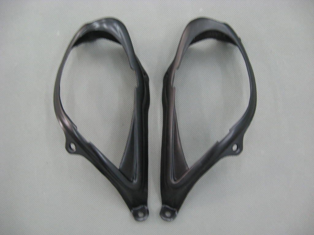 Amotopart 2007–2008 Kawasaki ZX6R 636 Schwarz-Grünes Monster-Verkleidungsset