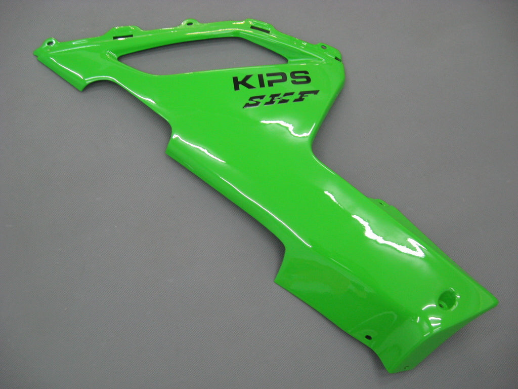 Amotopart 2007-2008 Kawasaki ZX6R 636 Kit carena Monster nero e verde