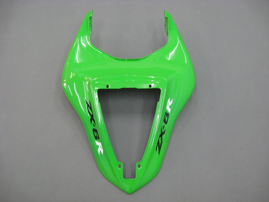 Amotopart 2007-2008 Kawasaki ZX6R 636 ブラック&グリーン モンスター フェアリングキット